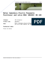 Neles Jamesbury Electro Pneumatic Positioner and Valve NEW UNUSED DN 100