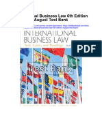International Business Law 6Th Edition August Test Bank Full Chapter PDF