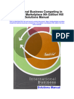 International Business Competing in The Global Marketplace 9Th Edition Hill Solutions Manual Full Chapter PDF