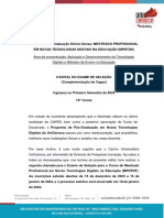 UniCarioca Segundo Edital Mestrado Novas Tecnologias Na Educacao 2024.1