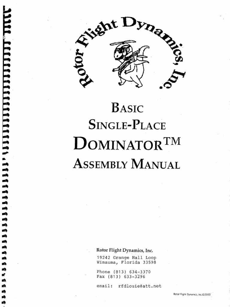 Dominator Manual Sec A | PDF