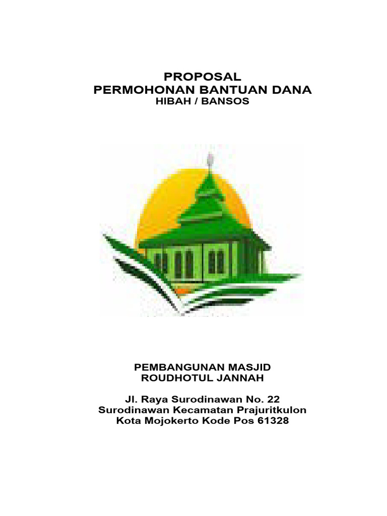 Proposal Dana Pembangunan Masjid | PDF