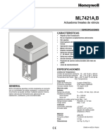 Actuador Lineal de Valvula Serie Ml7421asp