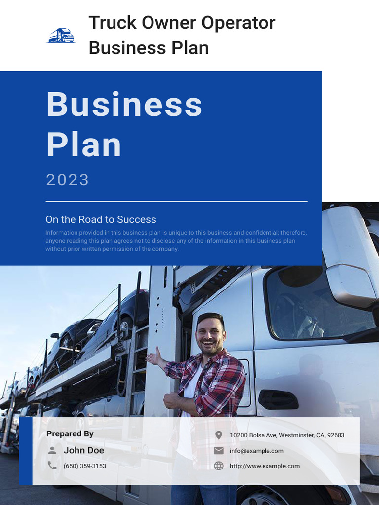 Tour Operator Business Plan Example