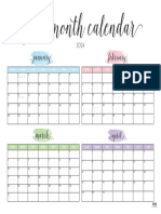 Printable 2024 Four Month Calendar 3