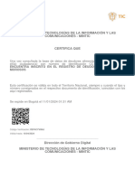 Certificado de Deudores Alimentarios Morosos. REDAM