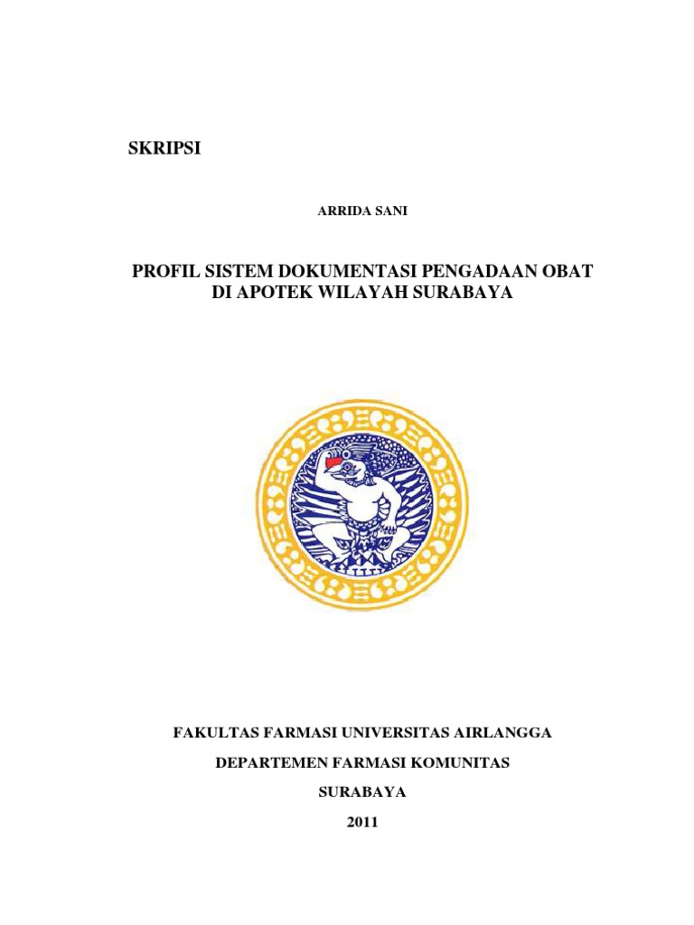 Skripsi Farmasi Komunitas Ide Judul Skripsi Universitas