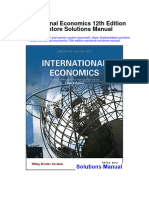 International Economics 12Th Edition Salvatore Solutions Manual Full Chapter PDF