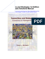 Transactions and Strategies 1St Edition Michaels Solutions Manual Full Chapter PDF