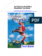 Ebook College Physics 4Th Edition Giambattista Test Bank Full Chapter PDF