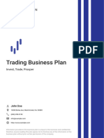 Trading Business Plan Example