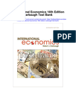 Download International Economics 16Th Edition Carbaugh Test Bank full chapter pdf