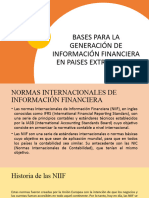 Bases para La Generación de Información Financiera en Paises Extranjeros.