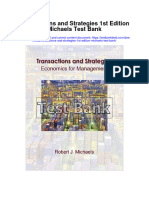 Transactions and Strategies 1St Edition Michaels Test Bank Full Chapter PDF