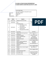 Contoh Rundown Latihan Dasar Kepemimpinan