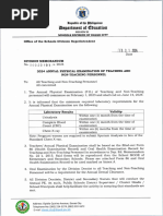 2024-DM No. 197 - 2024 ANNUAL PHYSICAL EXAMINATION OF TEACHING AND NON-TEACHING PERSONNEL