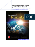 International Economics 9Th Edition Appleyard Solutions Manual Full Chapter PDF