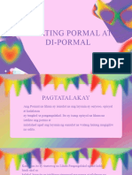 Sulating Pormal at Di-Pormal