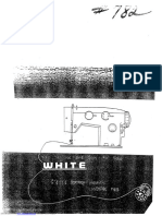 White 782 Sewing Machine Instruction Manual