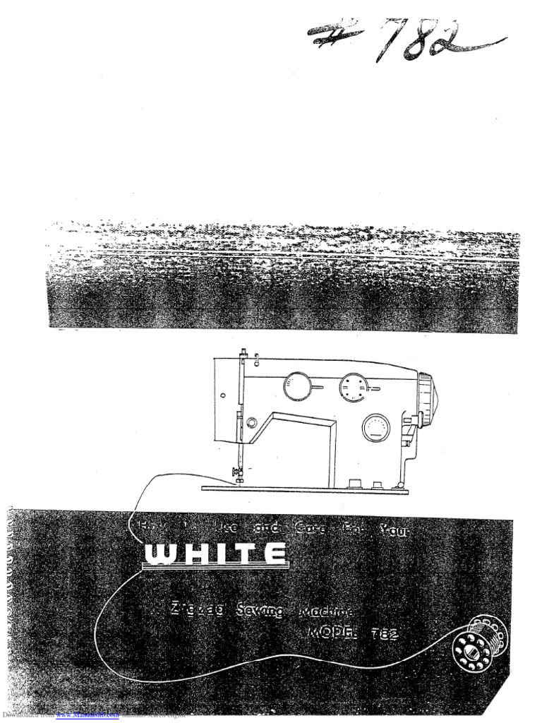 White 782 sewing machine instruction manual pdf internet search