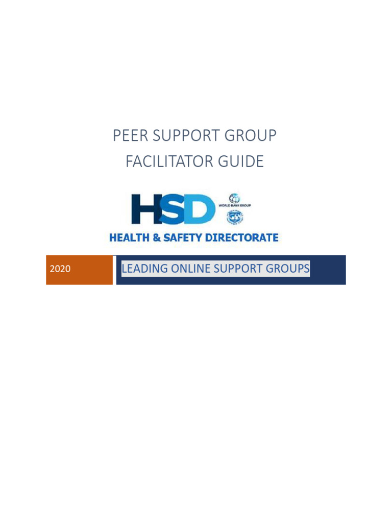 Peer Group Facilitator Guide Pdf