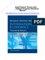 International Finance Theory and Policy 10Th Edition Krugman Solutions Manual Full Chapter PDF