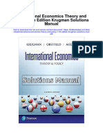 International Economics Theory and Policy 11Th Edition Krugman Solutions Manual Full Chapter PDF