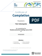 Student Protection - Certificate - 2023-1