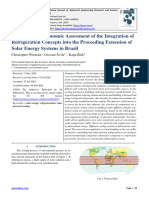 Technical and Economic Assessment of The Integration of Refrigeration Concepts Into The Proceeding Extension of Solar Energy Systems in Brazil