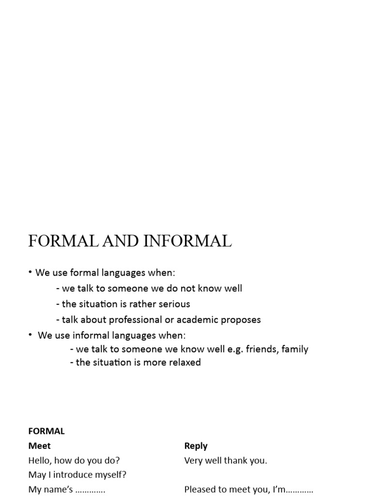 Convo 1 Formal Informal Agree Disagree | PDF