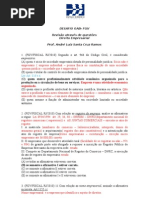 Questões Empresarial - FGV