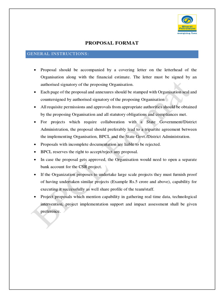 CSR Proposal Submission Guide | PDF | Economies