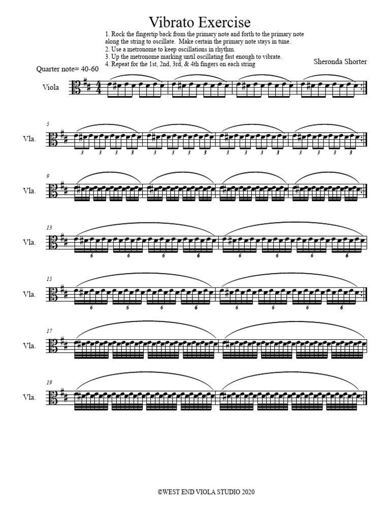 Vibrato Exercise PDF