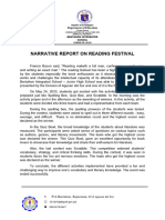 Narrative Report On Reading Festival