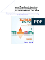 Principles and Practice of American Politics Classic and Contemporary Readings 6Th Edition Kernell Test Bank Full Chapter PDF