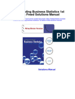 Understanding Business Statistics 1St Edition Freed Solutions Manual Full Chapter PDF