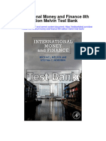 Download International Money And Finance 8Th Edition Melvin Test Bank full chapter pdf
