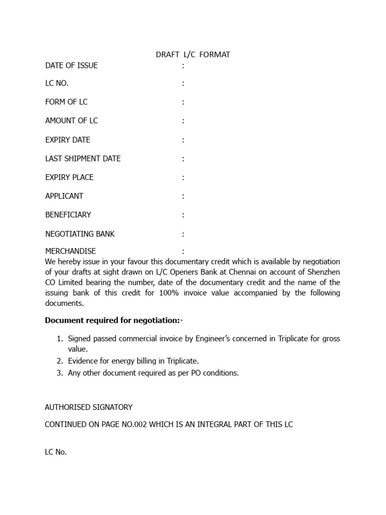 Draft LC | PDF