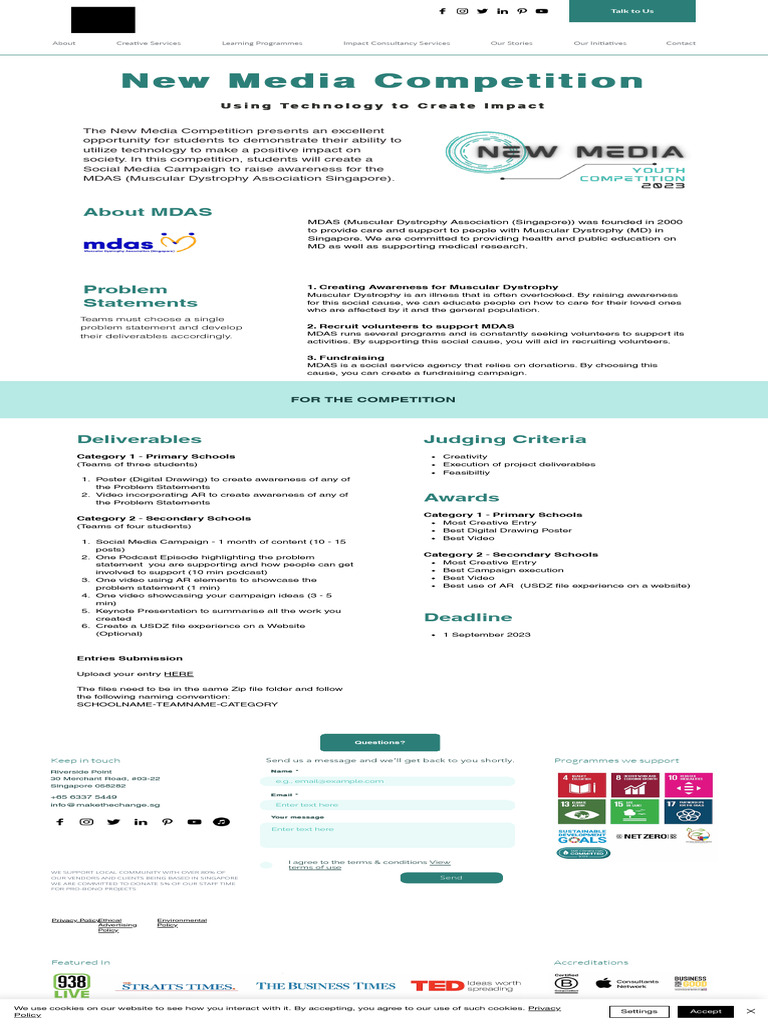 New Media Youth Competition 2023 Make The Change | PDF | Social Science