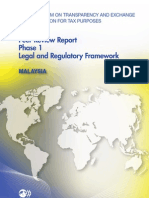 Peer Review Report Phase 1 Legal and Regulatory Framework: Malaysia