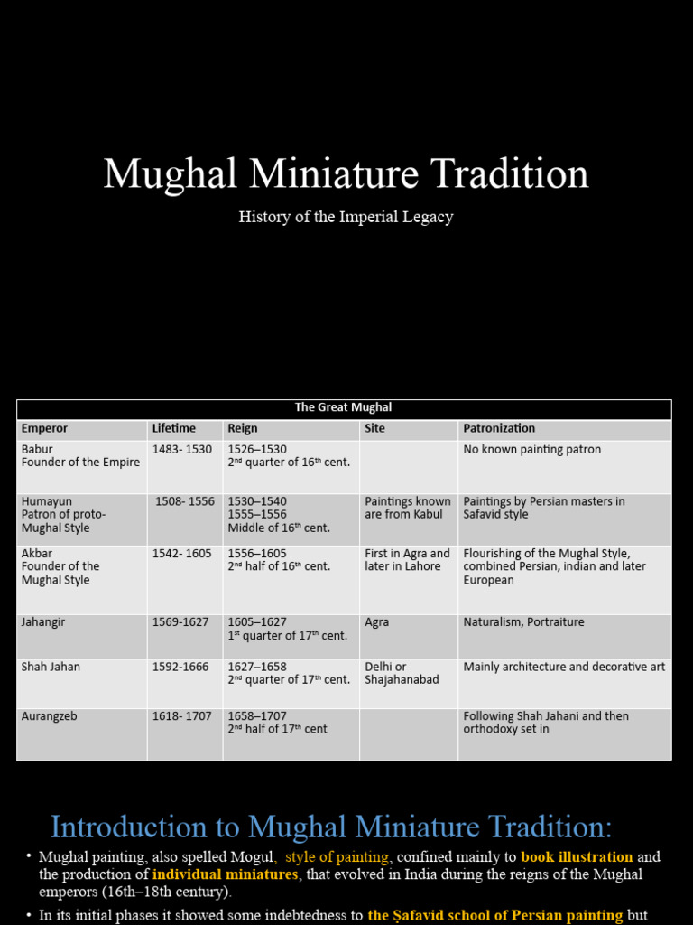 Humayun and Mughal Miniature Art | PDF | Mughal Empire | Timurid Dynasty
