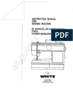 White 1126 Sewing Machine Instruction Manual