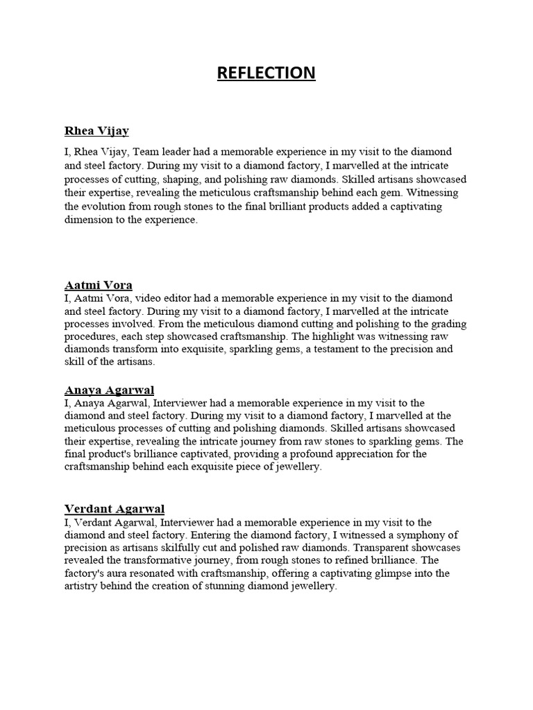 Reflection Ms | PDF