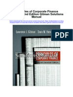 Principles of Corporate Finance Canadian 2Nd Edition Gitman Solutions Manual Full Chapter PDF