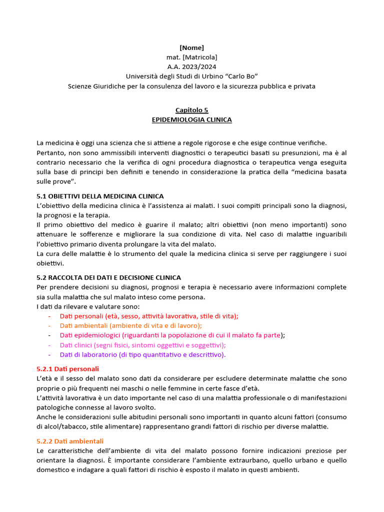 Riassunto Di Una Ricercata
