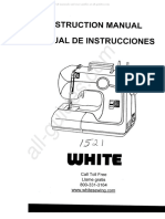 White 1521 Sewing Machine Instruction Manual