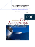 Principles of Cost Accounting 15Th Edition Vanderbeck Test Bank Full Chapter PDF
