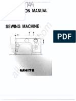 White 1744 Sewing Machine Instruction Manual