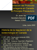 Javier-Principio Precautorio en Canada-Junio 2002