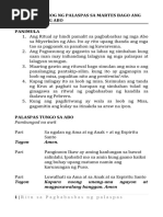 (Tagalog) Mass Guide | PDF